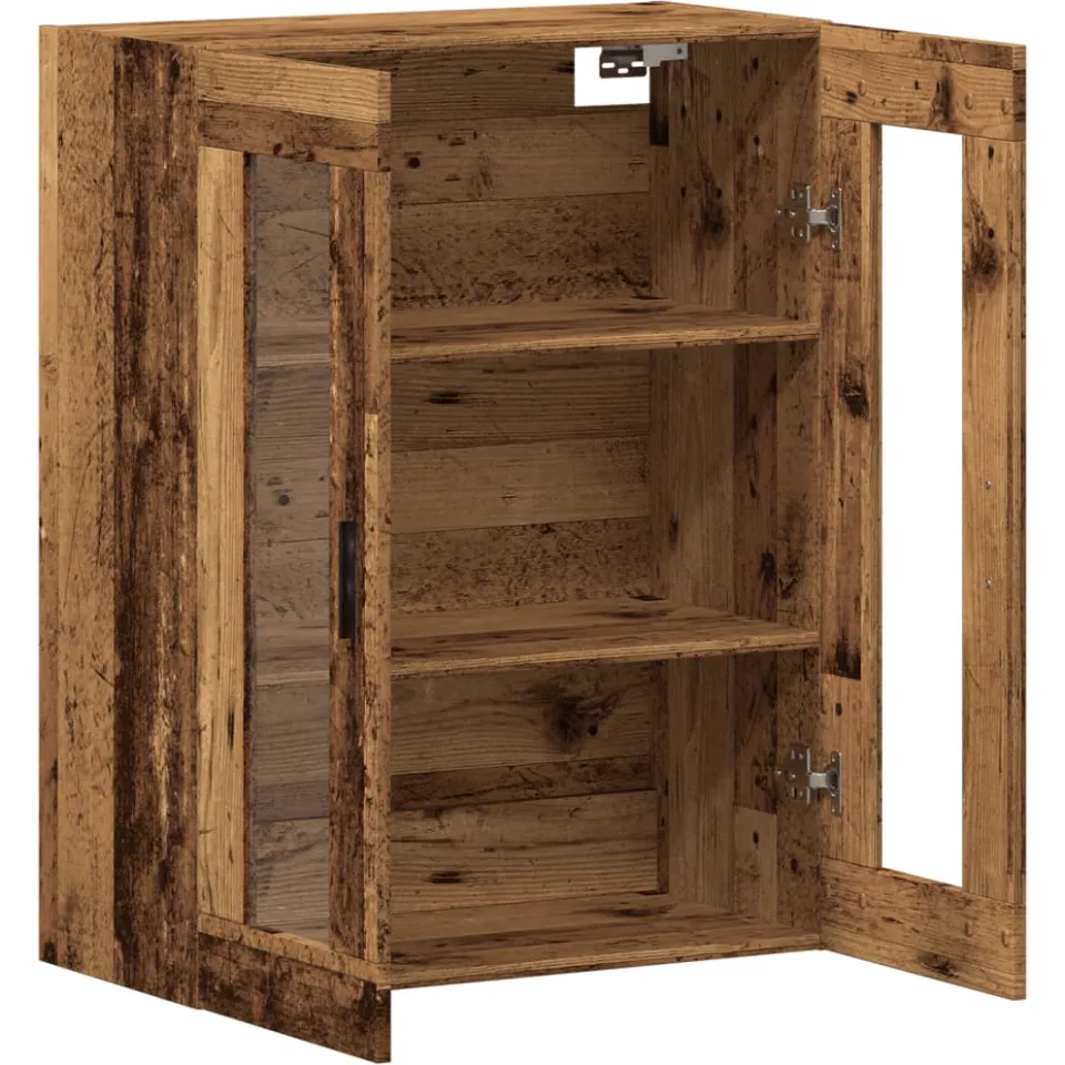 vidaXL Wandkast 69,5x34x90 cm oud houtkleurig bruin, foto 4