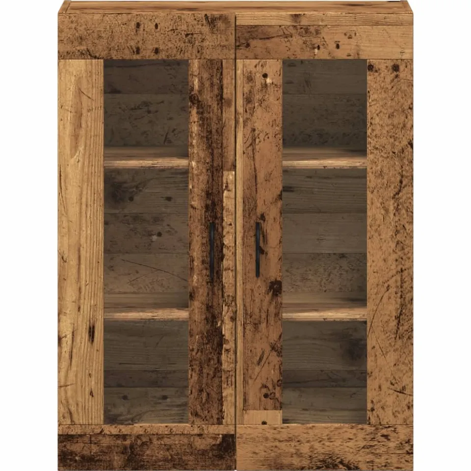 vidaXL Wandkast 69,5x34x90 cm oud houtkleurig Bruin