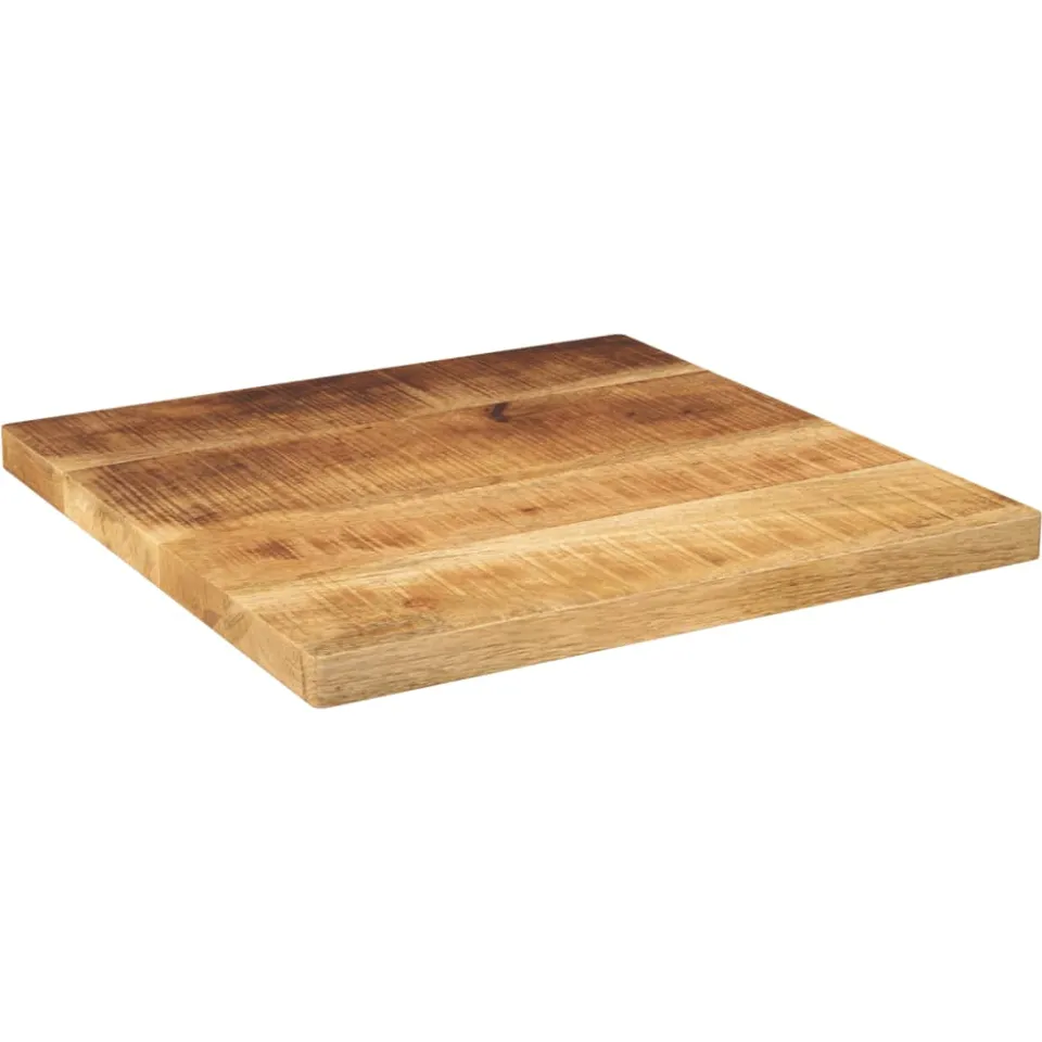 vidaXL Tafelblad vierkant 60x60x2,5 cm massief ruw mangohout Bruin