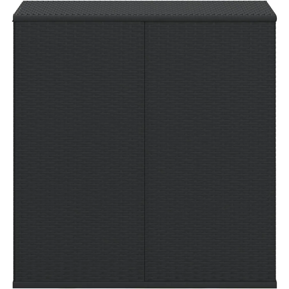 vidaXL Tuinbox 100x49x103,5 cm polyetheen rattan zwart