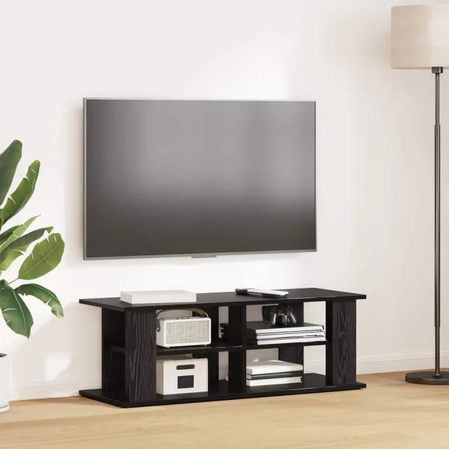 vidaXL TV-standaard 96 x 35 x 33,5 cm Zwart Eiken, foto 2
