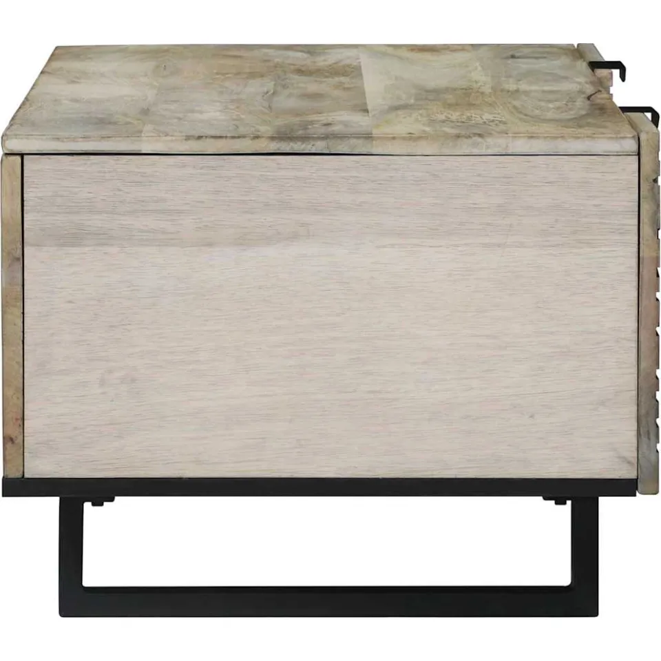 vidaXL Salontafel Wit 100 x 54 x 40 cm Bewerkt hout, foto 4