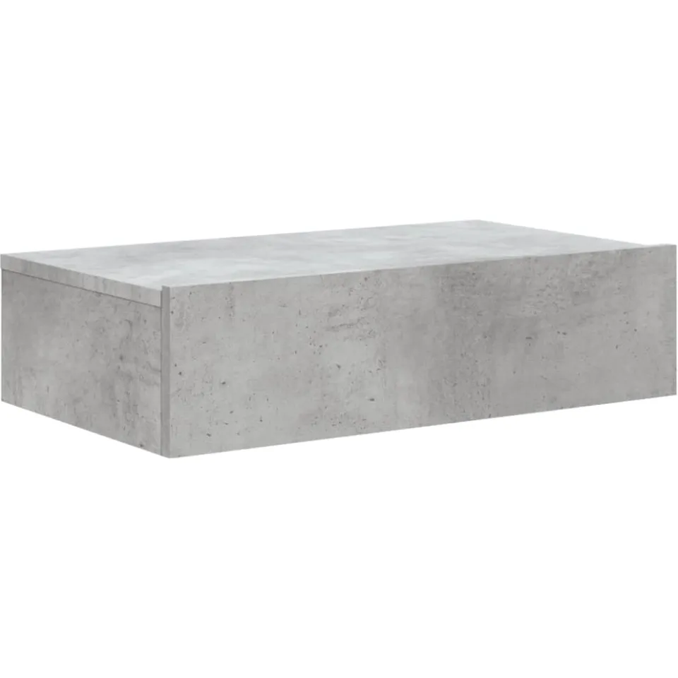 vidaXL Tv-meubel met LED-verlichting 60x35x15,5 cm betongrijs