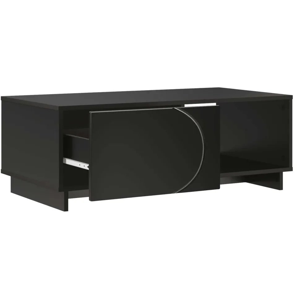 vidaXL Salontafel Zwart 95 x 50,5 x 35 cm Bewerkt hout