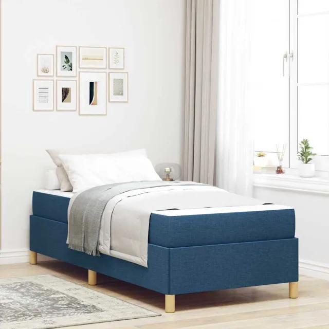 vidaXL Bedframe Blauw 90 x 200 cm Stof