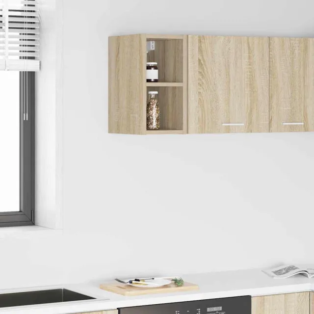 vidaXL Hangkast Sonoma Eiken 20 x 29,5 x 40 cm Bewerkt hout Bruin