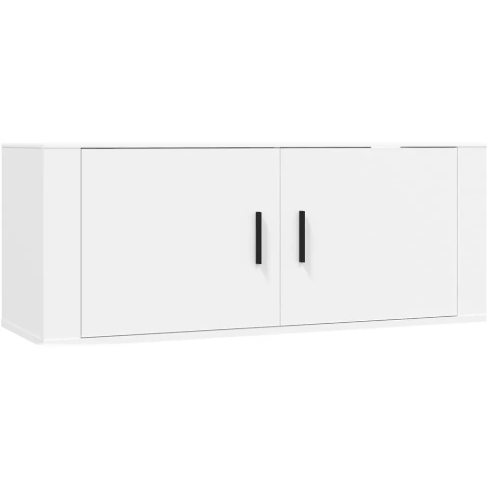 vidaXL 8-delige Tv-meubelset bewerkt hout wit, foto 2
