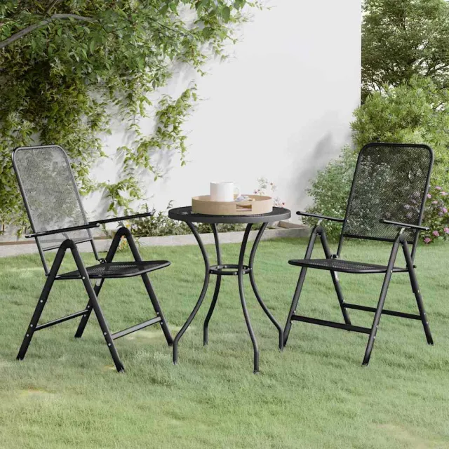 vidaXL 3-delige Tuinset metaalgaas antracietkleurig, foto 2