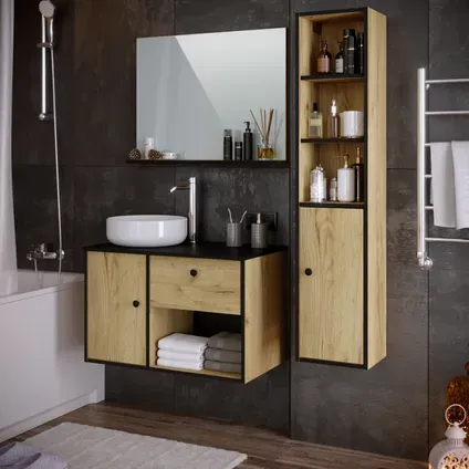 T-bath Badmeubelset Lars 80cm Eiken, foto 3