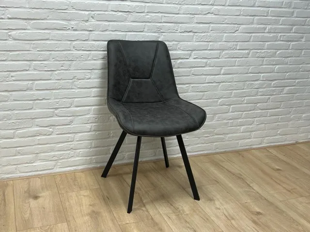 Eetkamerstoel Celia microvezel antraciet