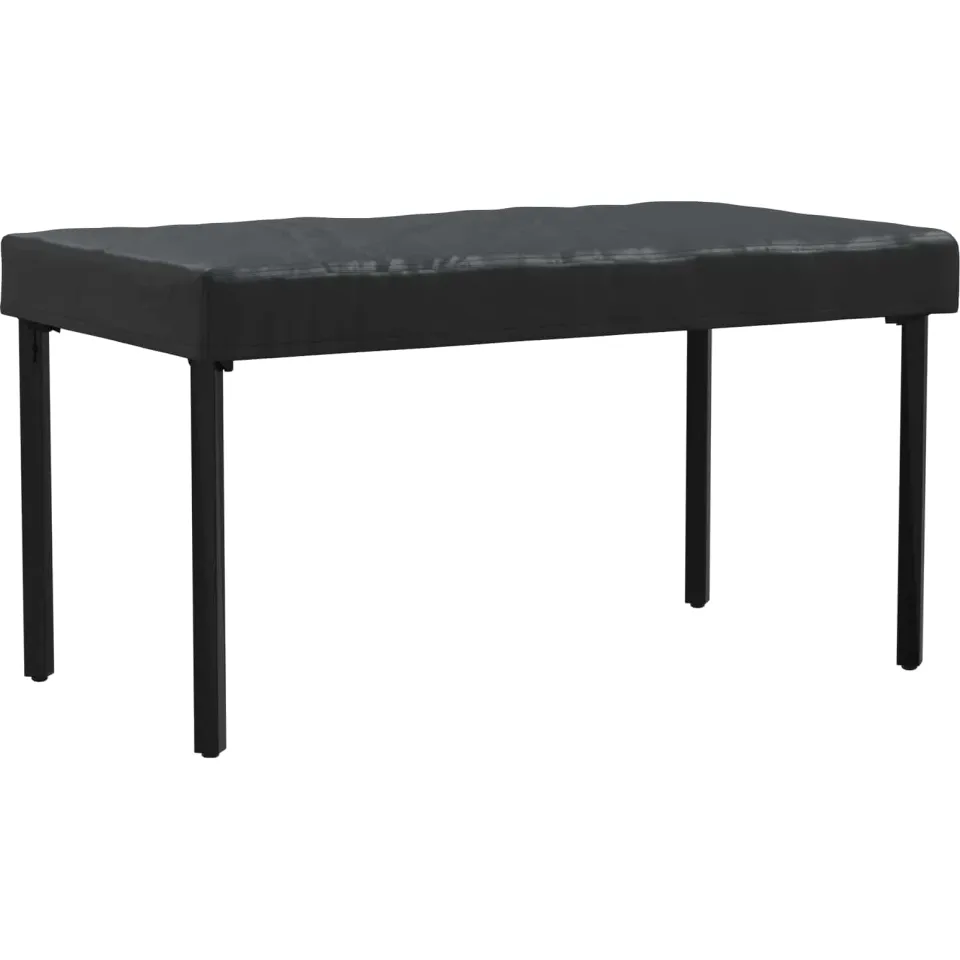 vidaXL Tafel Dek 122 x 72 x 15 cm Stof Rechthoekig Waterdicht Zwart, foto 2