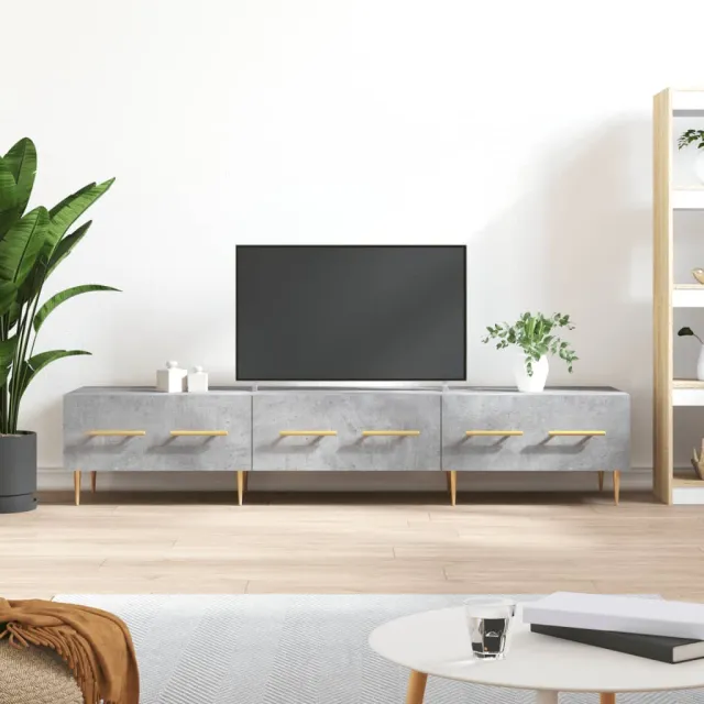 vidaXL Tv-meubel 150x36x30 cm bewerkt hout betongrijs grijs