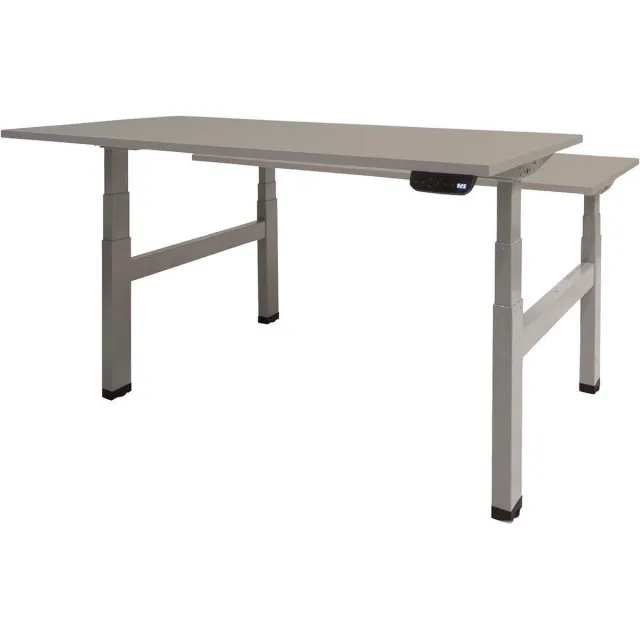 Schaffenburg Zit Sta Bureau - Duo Elektrisch 180x80 grijs -alu frame