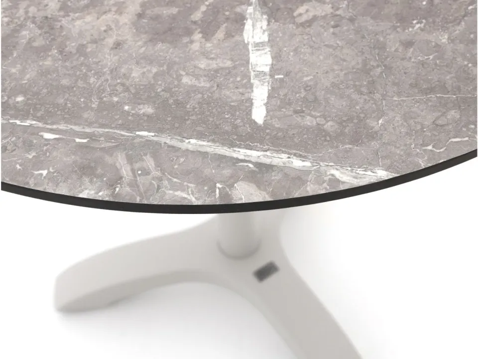 Bellagio tuinmeubelen Bellagio Lisio tuintafel ø80cm (h:73cm) wit, foto 4