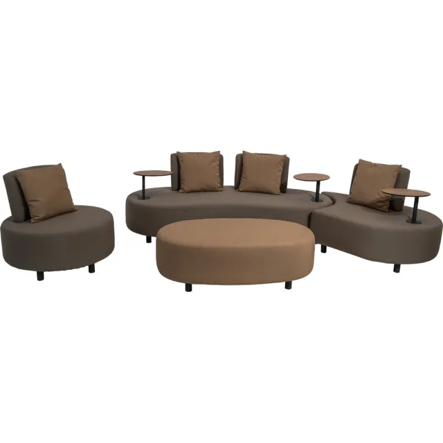 Lesliliving Loungeset Calidad Bruin