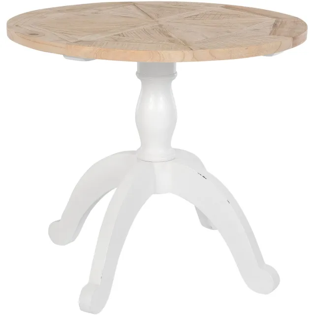 CLP Roswell Ronde Eettafel - Ø 90 cm - natura/wit