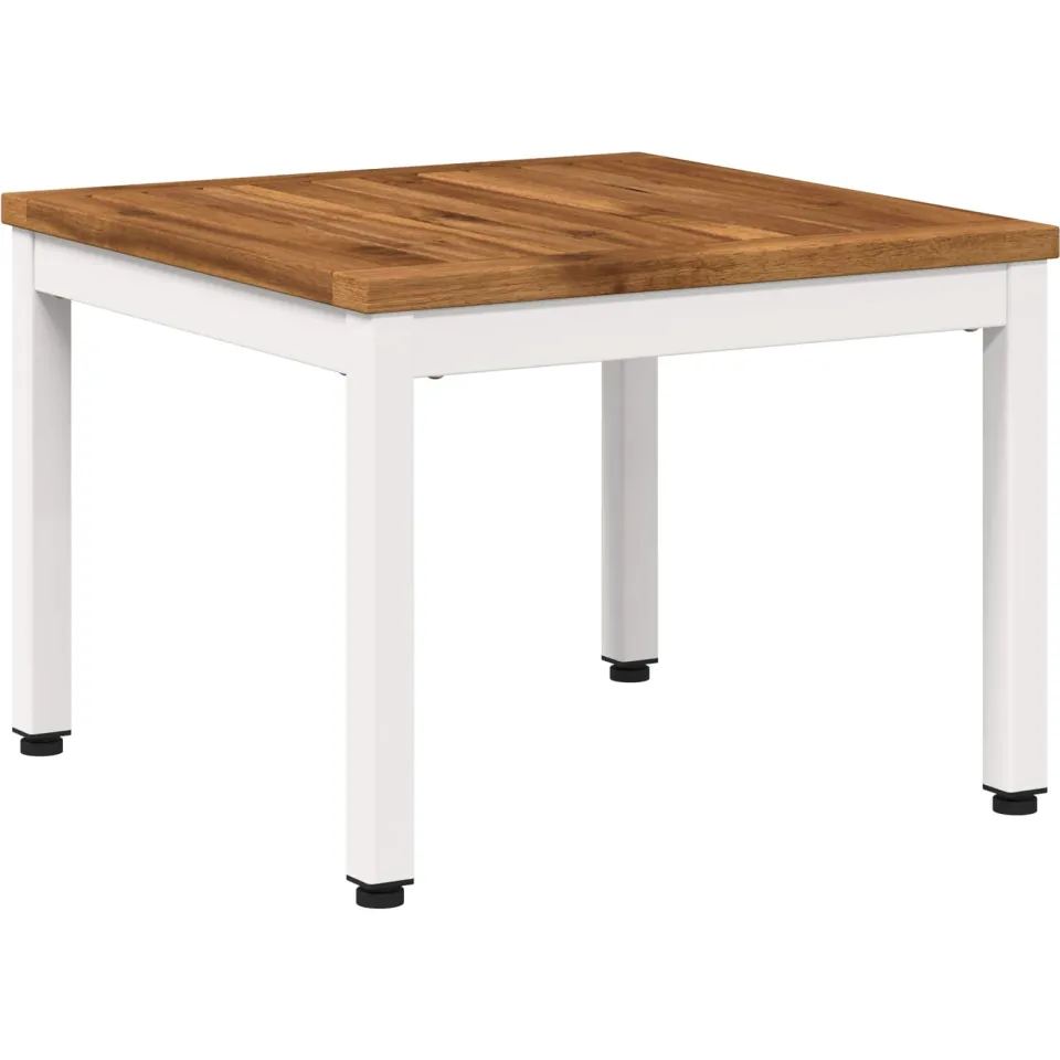 vidaXL Salontafel NAARDEN Natuurlijk en Wit 49 x 48,5 x 36 cm, foto 3