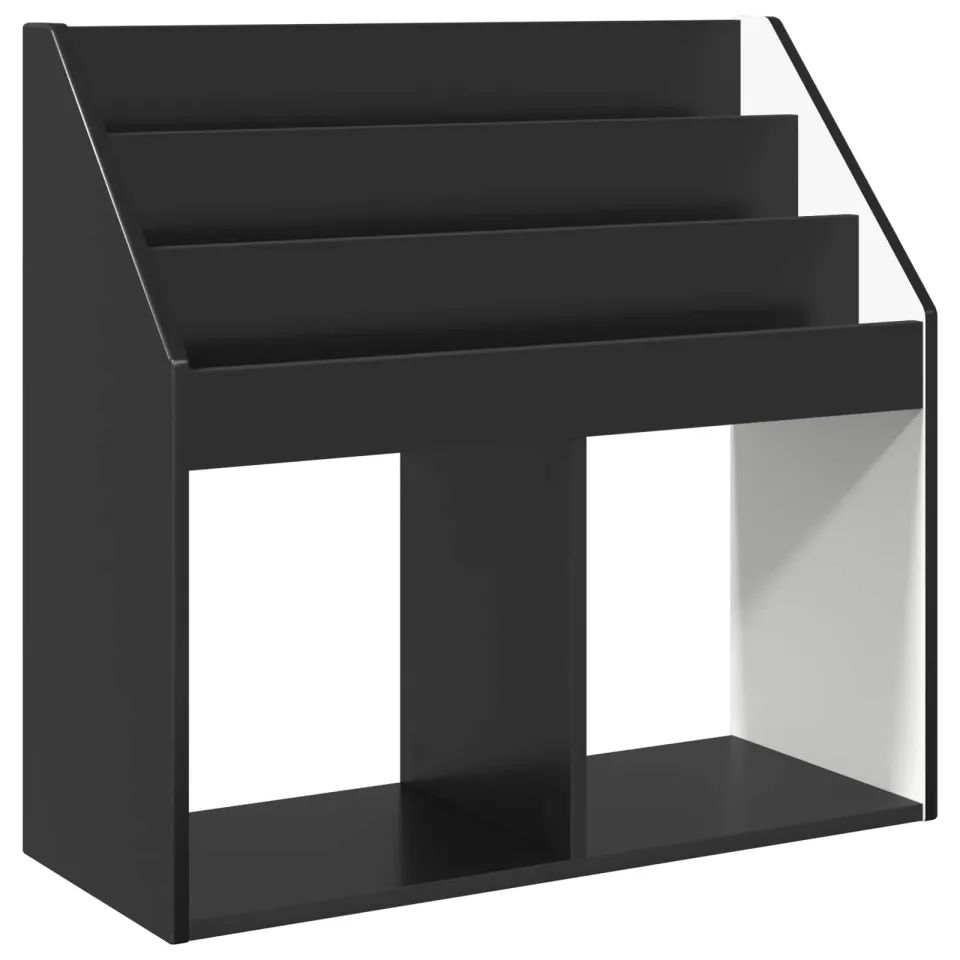 vidaXL Kinderen Boekenkast Zwart 72,5 x 29,5 x 69 cm Bewerkt hout, foto 3
