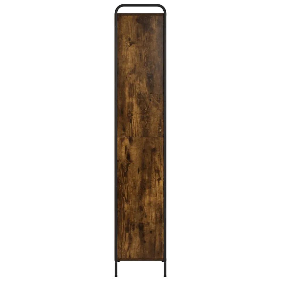 vidaXL Boekenkast 55,5 x 33 x 174 cm Bewerkt hout Gerookt eiken, foto 4