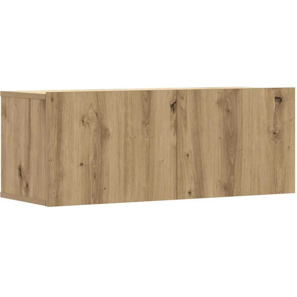 vidaXL 5-delig Tv-meubelset wandmontage bewerkt hout artisanaal eiken, foto 3