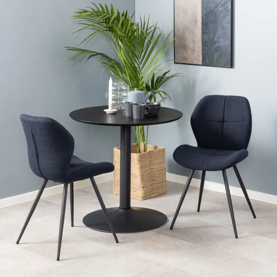 Lisomme Vino houten tafel zwart - Ø 80 cm, foto 3