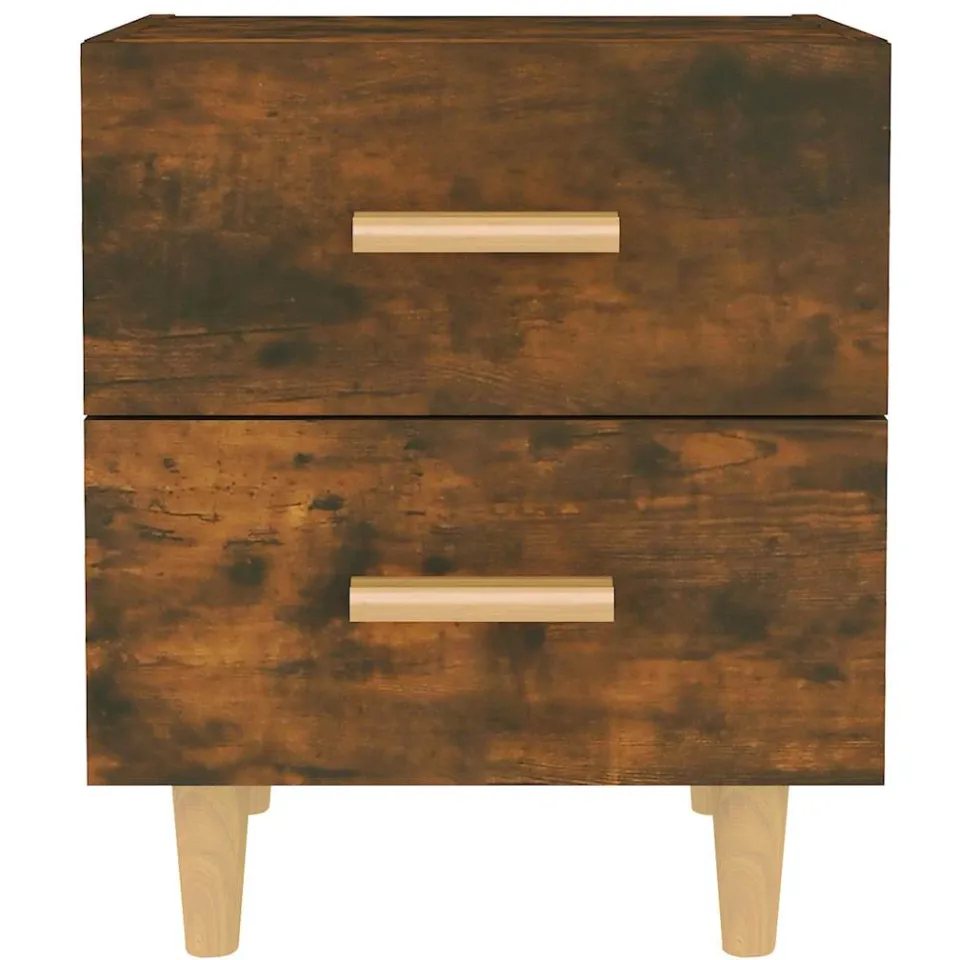 vidaXL Nachtkastje 40x35x47,5 cm gerookt eikenkleurig Bruin
