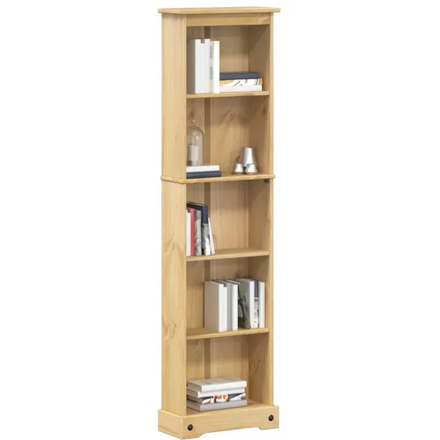 vidaXL Boekenkast Corona 46x20x170 cm massief grenenhout Bruin