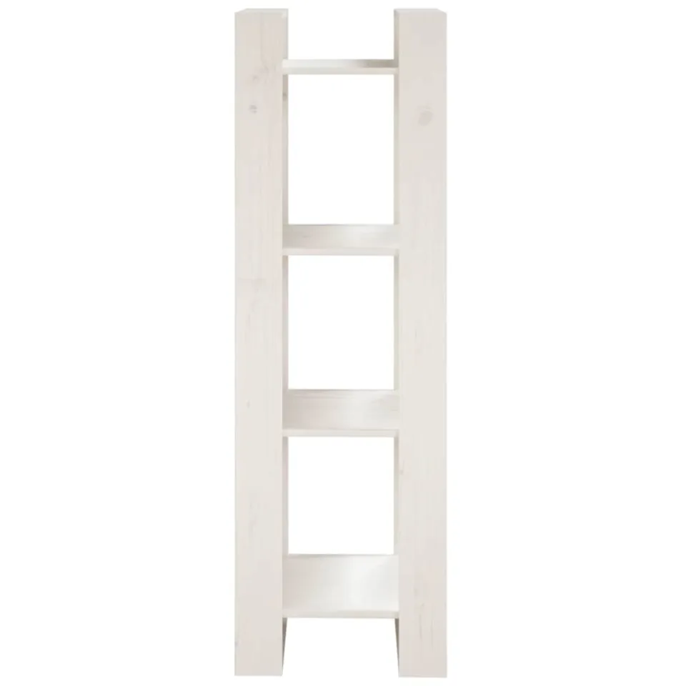 vidaXL Boekenkast/kamerscherm 41x35x125 cm massief grenenhout wit, foto 4