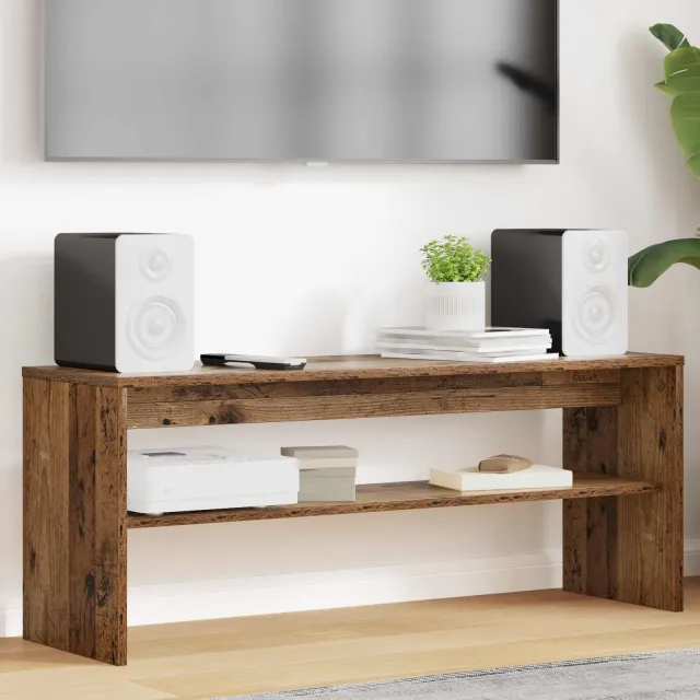 vidaXL TV-kast 100 x 30 x 40 cm Oudhout Bewerkt hout Bruin