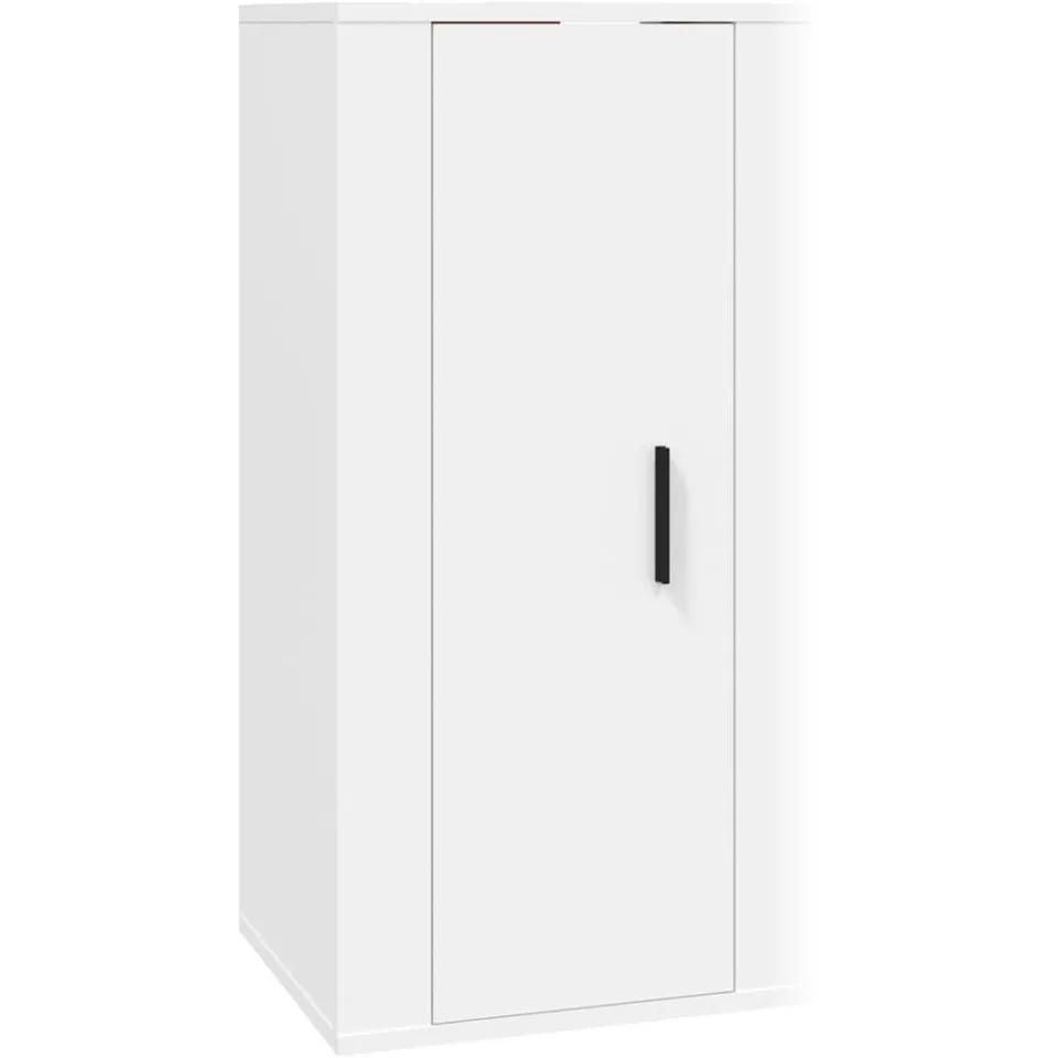 vidaXL 4-delige Tv-meubelset bewerkt hout wit, foto 4
