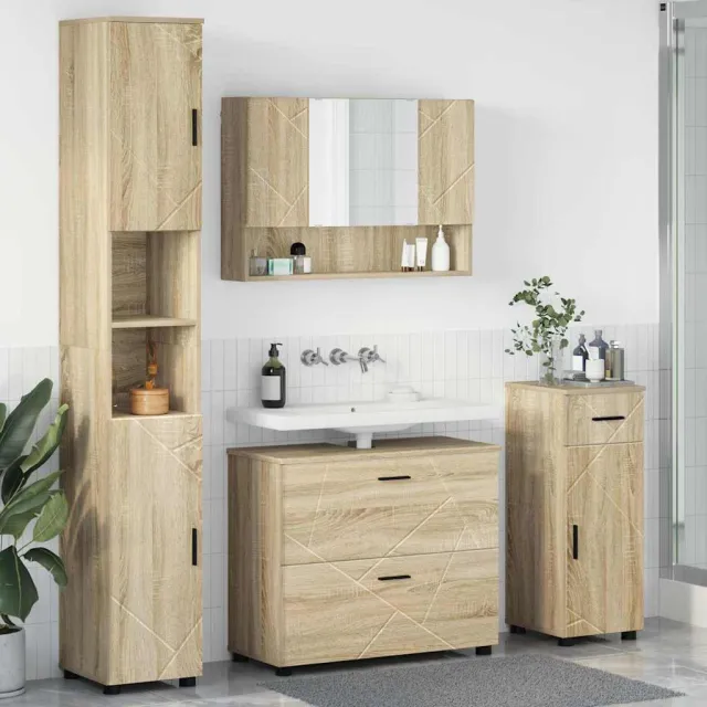 vidaXL Badkamermeubelset 4 st Sonoma Eiken 35 x 30 x 192 cm, foto 2