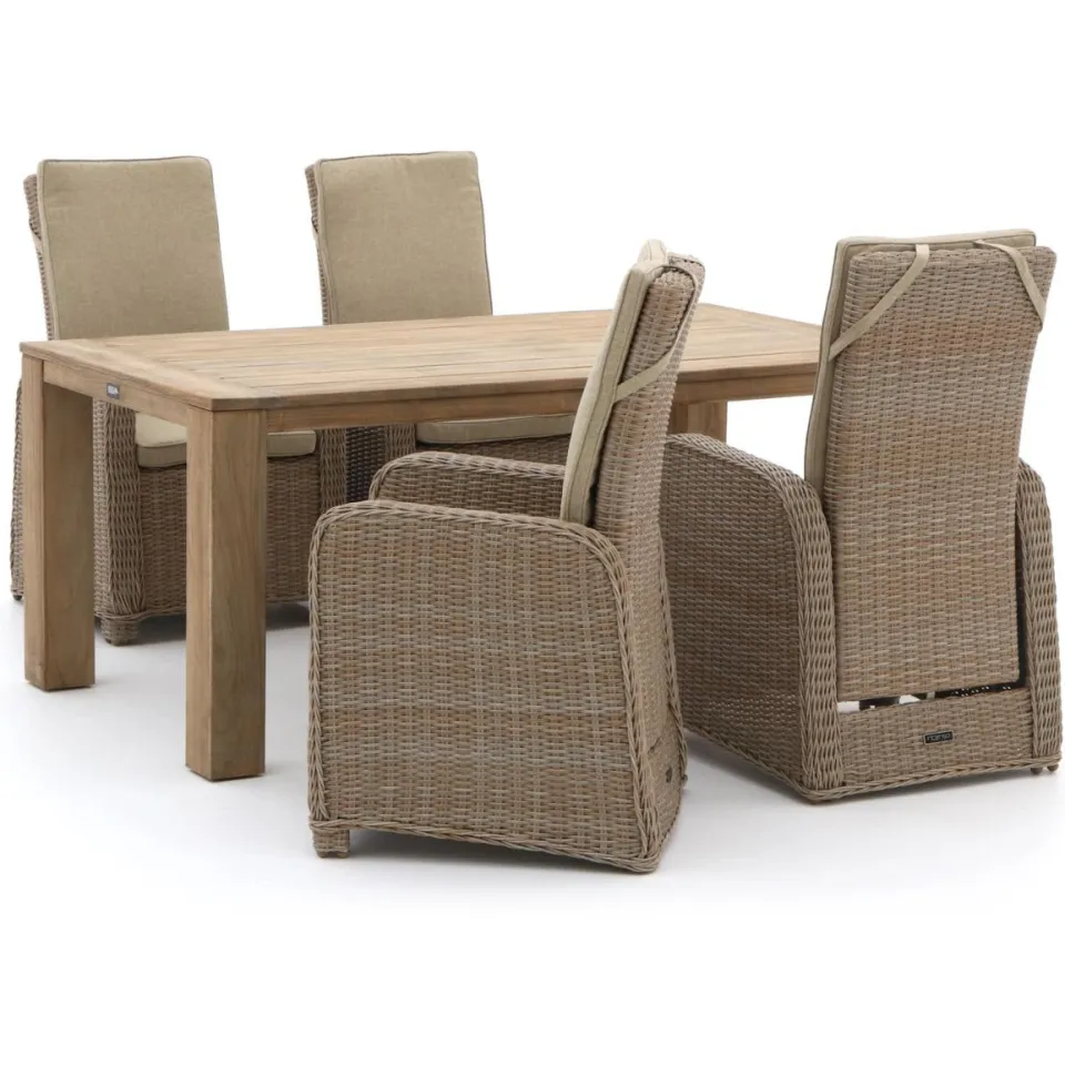 Intenso Furniture Intenso Umbria/ROUGH-X 180cm dining tuinset 5-delig verstelbaar bruin, foto 5