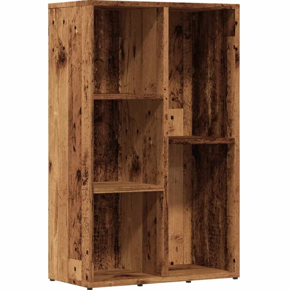 vidaXL Boekenkast 50x25x80 cm bewerkt hout oud houtkleurig bruin, foto 3