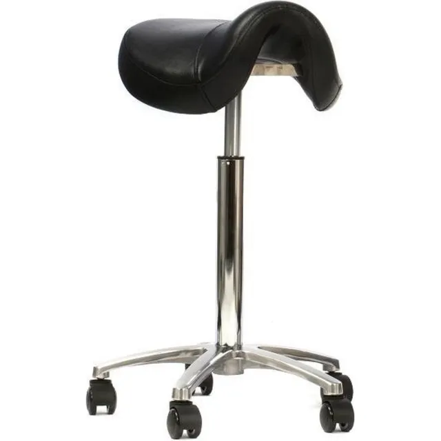 Novicum Esta zadelkruk kappersfiets - Zwart -Large gasveer zithoogte 57 tot 82cm - compact zadel - kapperskruk Zwart large