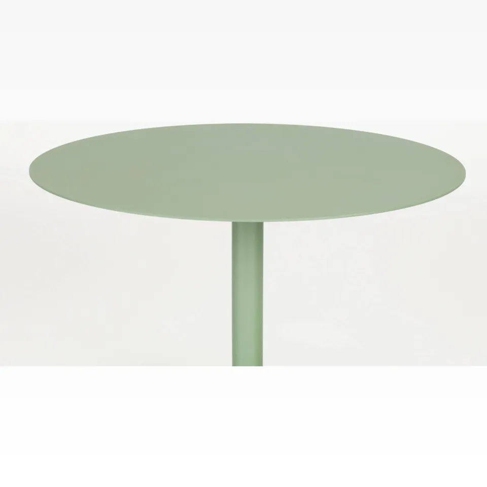 Zuiver Snow Bistrotafel Rond 57 cm Metaal Groen, foto 4