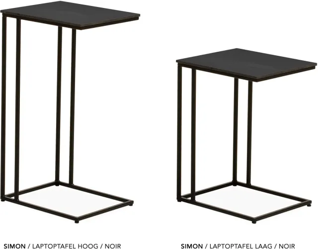 Maxfurn Laptoptafel | hoogte 77cm | Zeer krasvast | Kleur: Noir