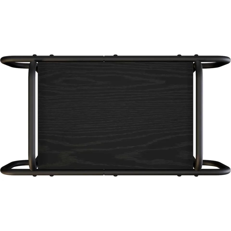 vidaXL Salontafel Zwart eiken 60 x 30 x 51 cm Bewerkt hout, foto 4