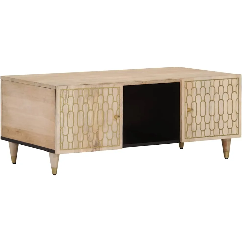 vidaXL Salontafel 100x54x40 cm massief mangohout Bruin