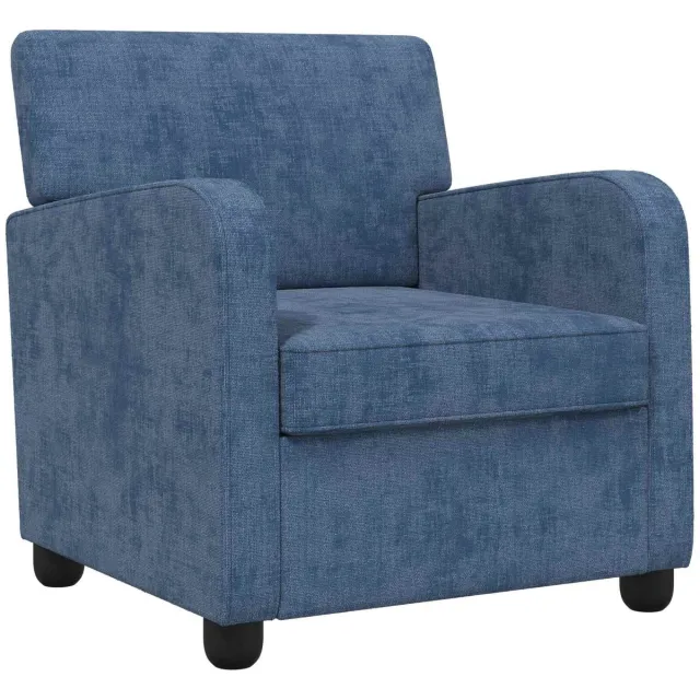 vidaXL Fauteuil - Blauw - Chenille
