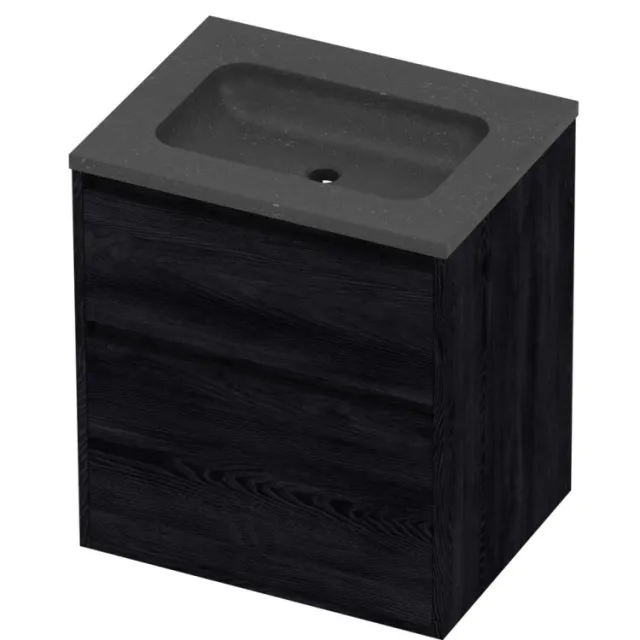 Proline Rollo Badmeubelset Hardsteen Elegant 60x46x67 cm Blue Stone Black Oak