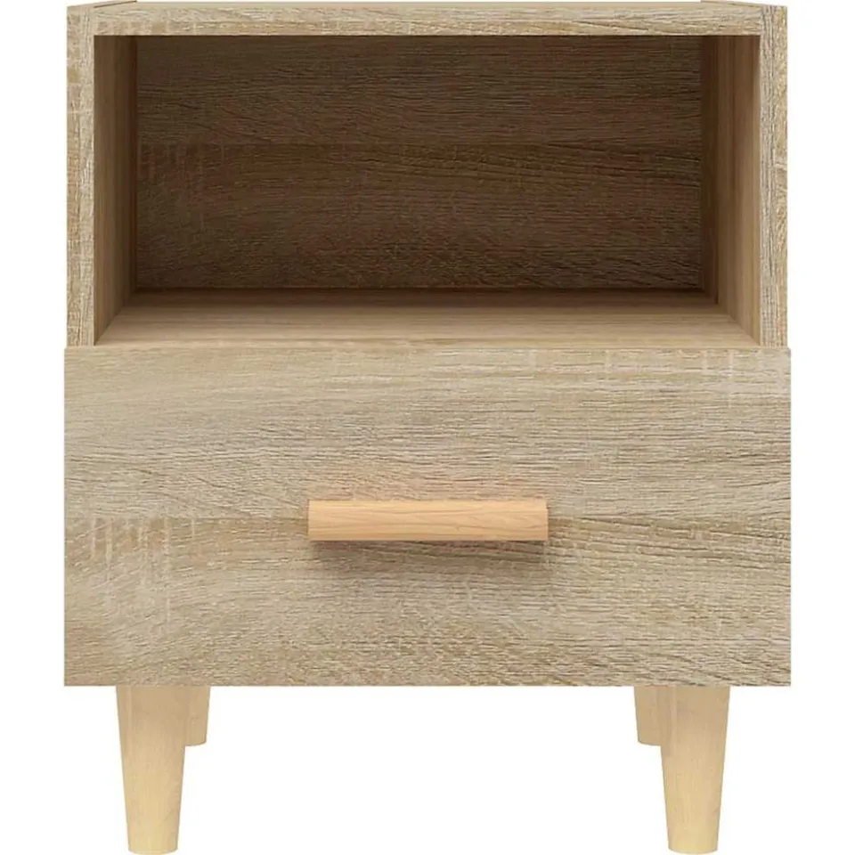 vidaXL Nachtkastjes 2 st 40x35x47 cm sonoma eikenkleurig Bruin