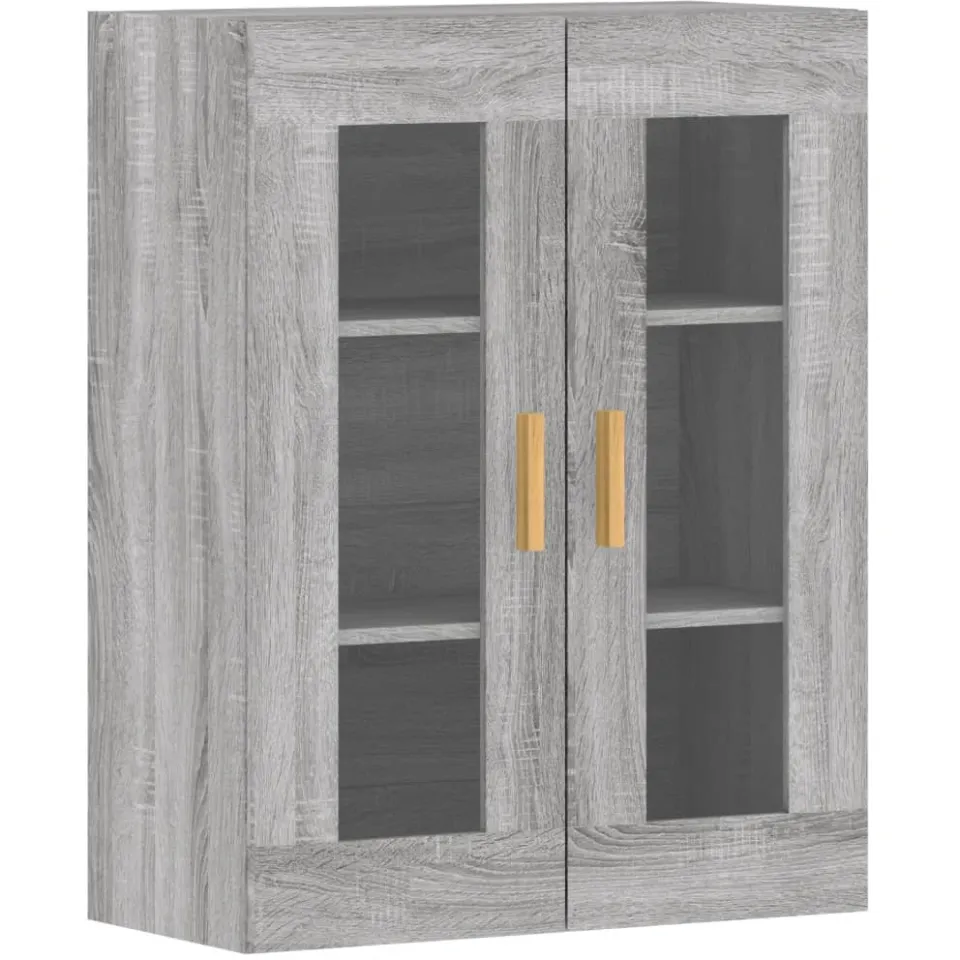 vidaXL Hangkasten 2 st bewerkt hout grijs sonoma eikenkleurig, foto 4