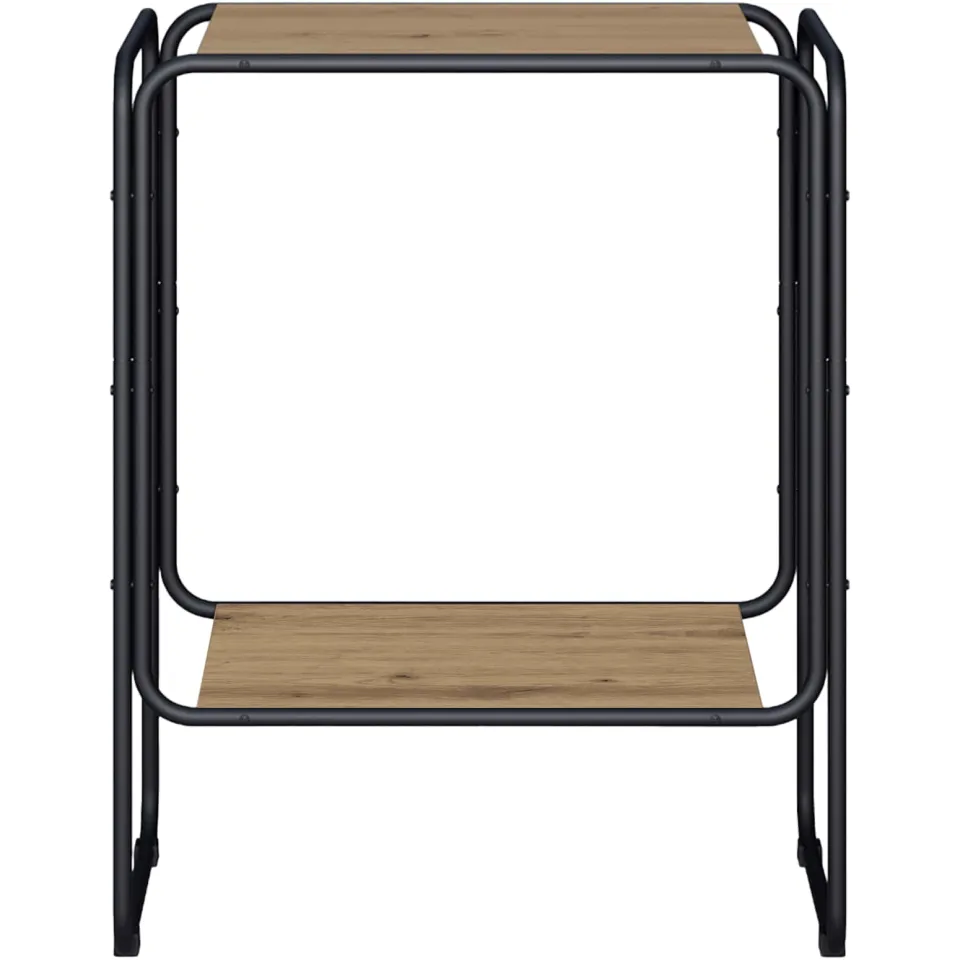 vidaXL Dressoir Artisanaal eiken 60 x 38 x 75 cm Bewerkt hout Bruin