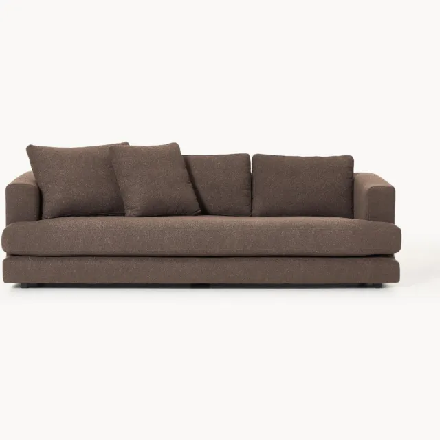 Westwing Collection Bouclé bank Tribeca (3-zits) Bruin