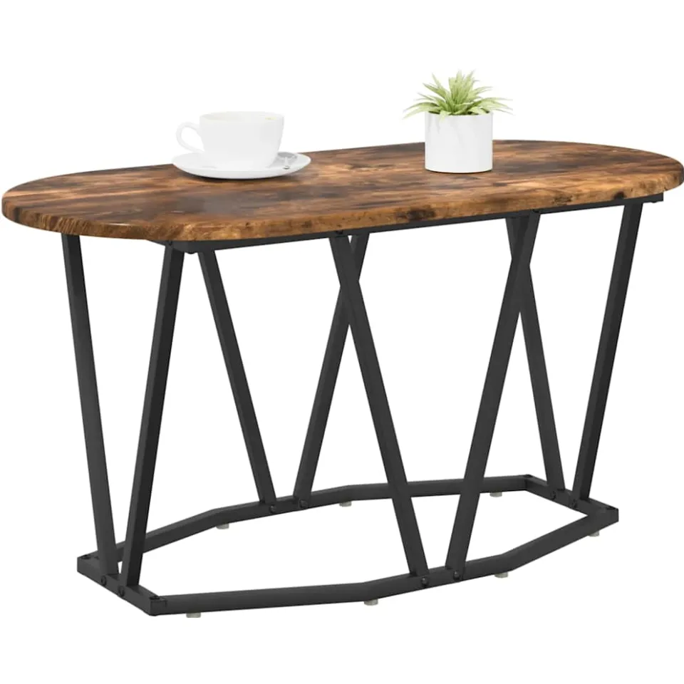 vidaXL Salontafel Gerookt eiken 80 x 40 x 40.5 cm Bruin