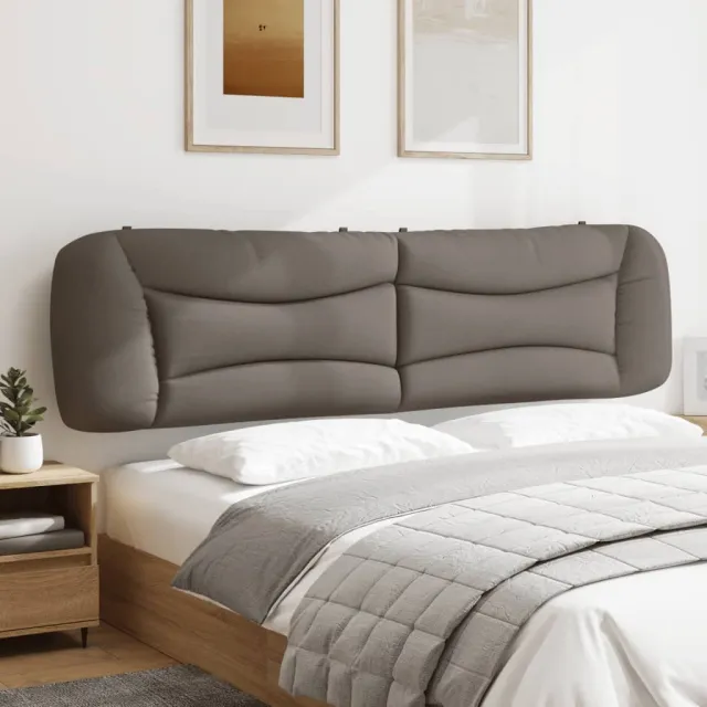 vidaXL Hoofdbordkussen "Hvar" 200 cm stof taupe