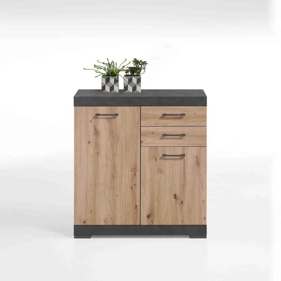 Opbergkast Hermes Artisan Eiken 80x50x90 cm - 2, foto 2