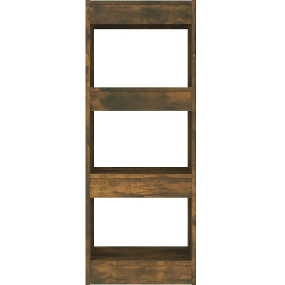 vidaXL Boekenkast/kamerscherm 40x30x103 cm bewerkt hout gerookt eiken, foto 4