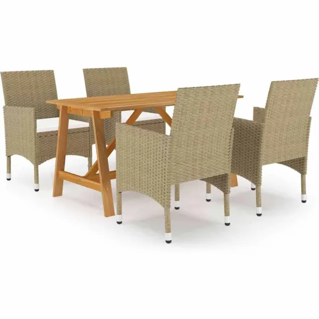 vidaXL 5-delige Tuinset beige