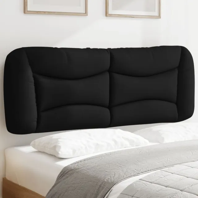 vidaXL Hoofdbordkussen "Hvar" 140 cm stof zwart